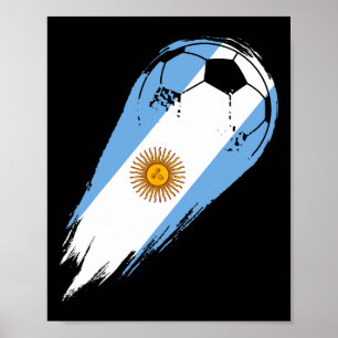 Voetballer Van Trots Argentinië Poster