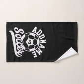 Voetballer VOEG NAAM Football Team gepersonaliseer Bad Handdoek (Handdoek)