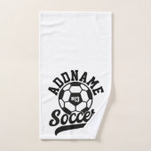 Voetballer VOEG NAAM Football Team gepersonaliseer Bad Handdoek (Handdoek)