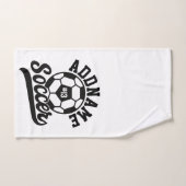 Voetballer VOEG NAAM Football Team gepersonaliseer Bad Handdoek (Handdoek)