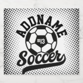 Voetballer VOEG NAAM Football Team gepersonaliseer Bier Etiket (Enkel label)