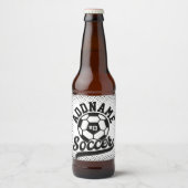 Voetballer VOEG NAAM Football Team gepersonaliseer Bier Etiket (Voorkant)