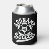 Voetballer VOEG NAAM Football Team gepersonaliseer Blikjeskoeler (Blikje Voorkant)