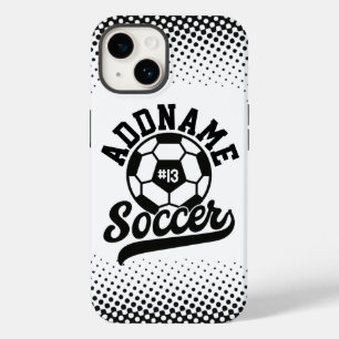 Voetballer VOEG NAAM Football Team gepersonaliseer Case-Mate iPhone 14 Hoesje