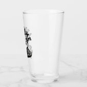 Voetballer VOEG NAAM Football Team gepersonaliseer Glas (Links)