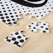 Voetballer VOEG NAAM Football Team gepersonaliseer Legpuzzel (Zijkant)