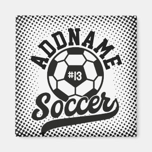 Voetballer VOEG NAAM Football Team gepersonaliseer Magneet