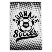 Voetballer VOEG NAAM Football Team gepersonaliseer Medium Cadeauzakje (Voorkant)