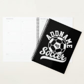 Voetballer VOEG NAAM Football Team gepersonaliseer Planner (Display)