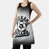 Voetballer VOEG NAAM Football Team gepersonaliseer Schort (Insitu)