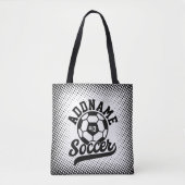 Voetballer VOEG NAAM Football Team gepersonaliseer Tote Bag (Voorkant)