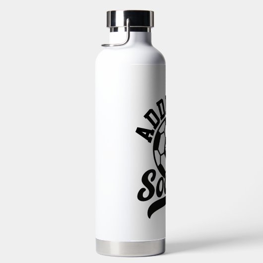 Voetballer VOEG NAAM Football Team gepersonaliseer Waterfles (Rechts)