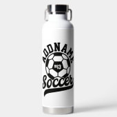 Voetballer VOEG NAAM Football Team gepersonaliseer Waterfles (Voorkant)