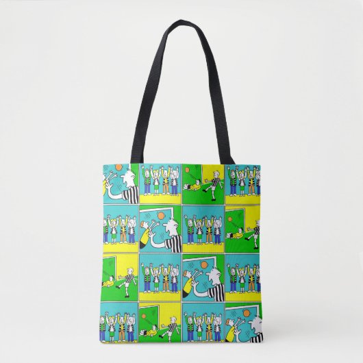 voetballers en ventilatoren tote bag (Voorkant)