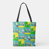 voetballers en ventilatoren tote bag (Achterkant)
