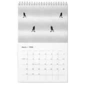 voetballers Enkele pagina SmallCalendar, White Kalender (Mar 2026)