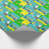 Voetballers & Fans Cadeaupapier (Hoek)