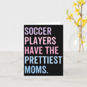 Voetballers hebben de moeders Moederdag Kaart (Gele Bloem)