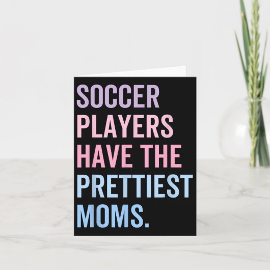 Voetballers hebben de moeders Moederdag Kaart (Voorkant)