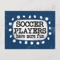 Voetballers hebben meer plezier in het Briefkaart