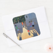 Voetballers Kos 1993 Vierkante Sticker (Envelop)