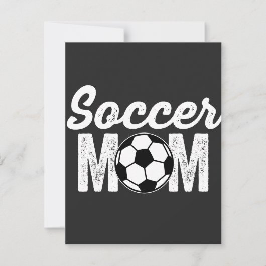 voetbalmam bedankkaart (Voorkant)