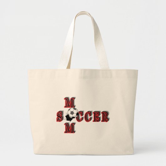 voetbalmam grote tote bag (Voorkant)