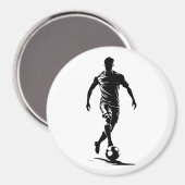 Voetbalman met bal magneet (Voorkant / Achterkant)
