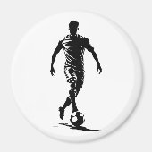Voetbalman met bal magneet (Voorkant)