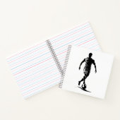 Voetbalman met bal notitieboek (Binnen)