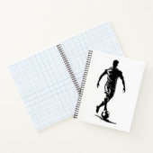 Voetbalman met bal notitieboek (Binnen)
