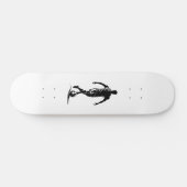 Voetbalman met bal persoonlijk skateboard (Horizontaal)