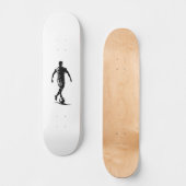 Voetbalman met bal persoonlijk skateboard (Voorkant)