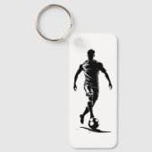 Voetbalman met bal sleutelhanger (Voorkant)