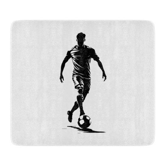 Voetbalman met bal snijplank (Voorkant)