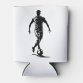 Voetbalman met balontwerp. blikjeskoeler (Voorkant)