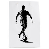 Voetbalman met balontwerp. medium cadeauzakje (Voorkant)