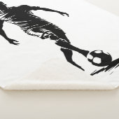 Voetbalman met balontwerp. sherpa deken (3/4)