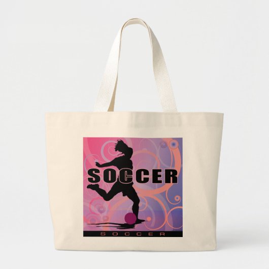 voetbalmeiden2 grote tote bag (Voorkant)