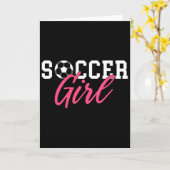 Voetbalmeisje _1  kaart (Gele Bloem)