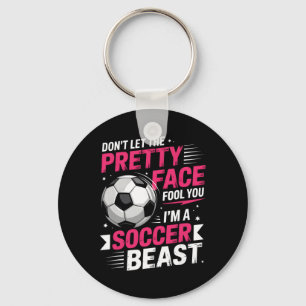 Voetbalmeisje Definitie Grappig Voetbalmeisje Sleutelhanger