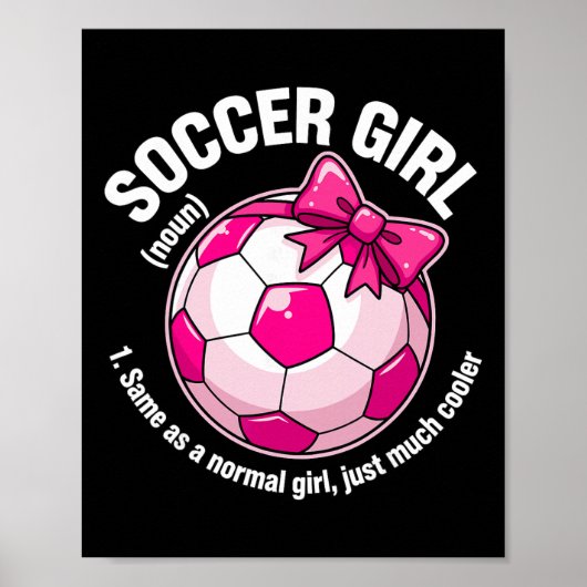 Voetbalmeisje Definitie Poster (Voorkant)