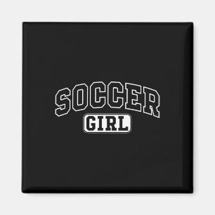 Voetbalmeisje Grappige Sportieve Letter Dochter Yo Magneet