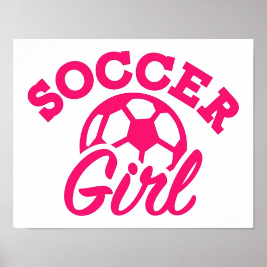 Voetbalmeisje Poster (Voorkant)