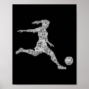 Voetbalmeisje Vrouwen Jeugdspeler Poster