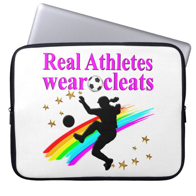 VOETBALMEISJES HEERSEN OVER DE WERELD LAPTOP SLEEVE (Voorkant)