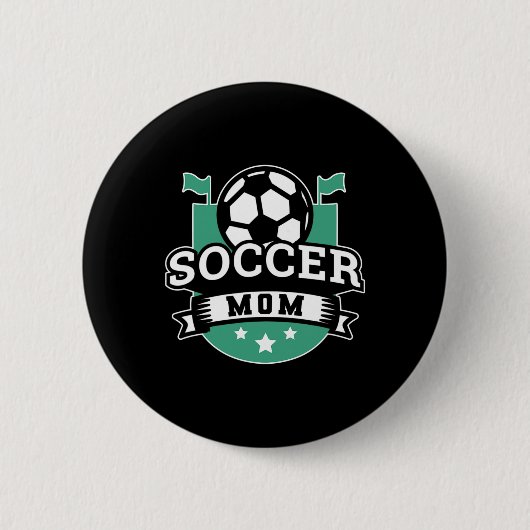 Voetbalmoeder _4 ronde button 5,7 cm (Voorkant)