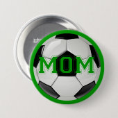Voetbalmoeder Aangepaste Kleuren Ronde Button 7,6 Cm (Voorkant /achterkant)