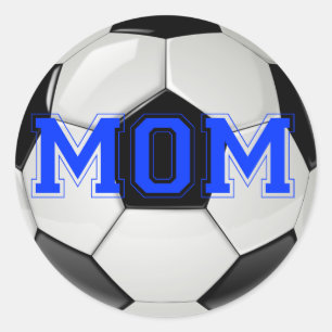 Voetbalmoeder Aangepaste Kleuren Ronde Sticker