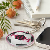 Voetbalmoeder Aangepaste Kleuren Sleutelhanger (Voorkant Rechts)